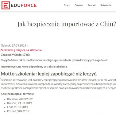 Handel z Chinami - kurs