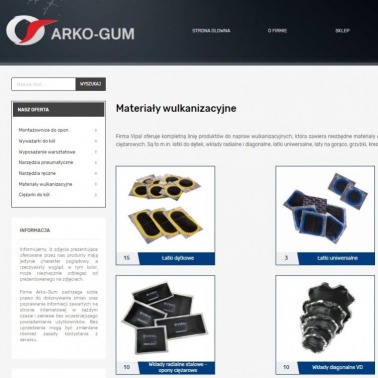 Arko-Gum z nową witryną