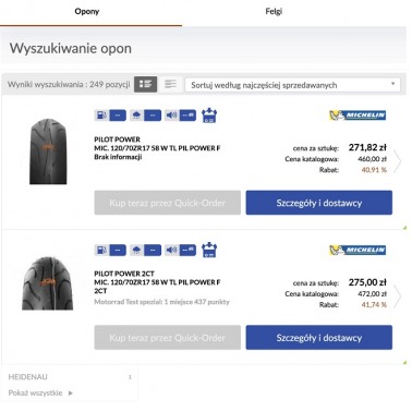 Opony motocyklowe online