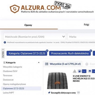 Ciężarowe na ALZURA Tyre24