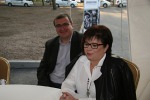 Jacek Słysz z żoną, z centrali Handlopeksu w Rzeszowie